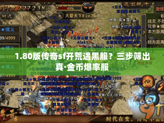 1.80版传奇sf开荒遇黑服？三步筛出真·金币爆率服