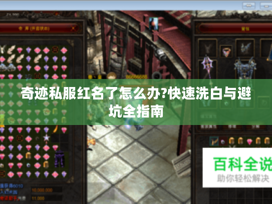 奇迹私服红名了怎么办?快速洗白与避坑全指南