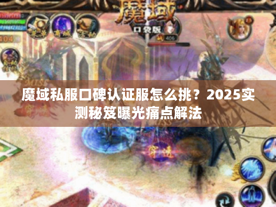 魔域私服口碑认证服怎么挑？2025实测秘笈曝光痛点解法