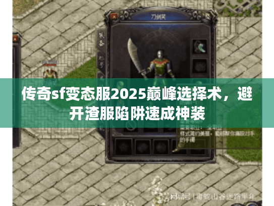 传奇sf变态服2025巅峰选择术，避开渣服陷阱速成神装