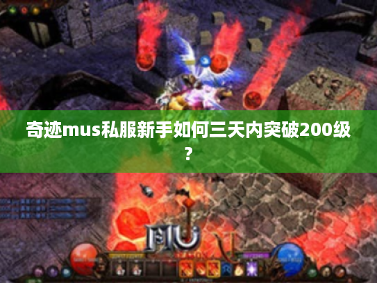 奇迹mus私服新手如何三天内突破200级?