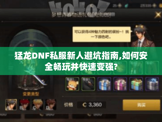 猛龙DNF私服新人避坑指南,如何安全畅玩并快速变强?