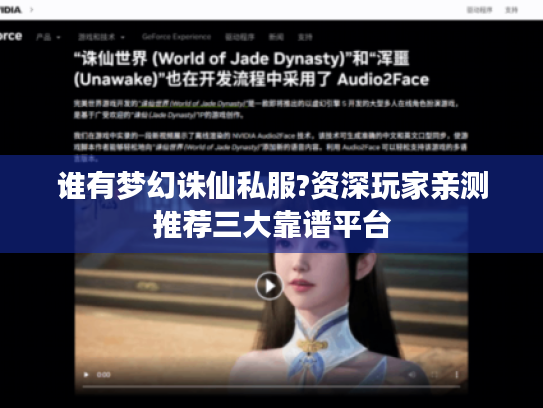 谁有梦幻诛仙私服?资深玩家亲测推荐三大靠谱平台