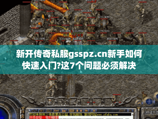 新开传奇私服gsspz.cn新手如何快速入门?这7个问题必须解决