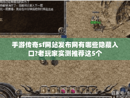 手游传奇sf网站发布网有哪些隐藏入口?老玩家实测推荐这5个