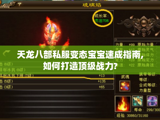 天龙八部私服变态宝宝速成指南,如何打造顶级战力?