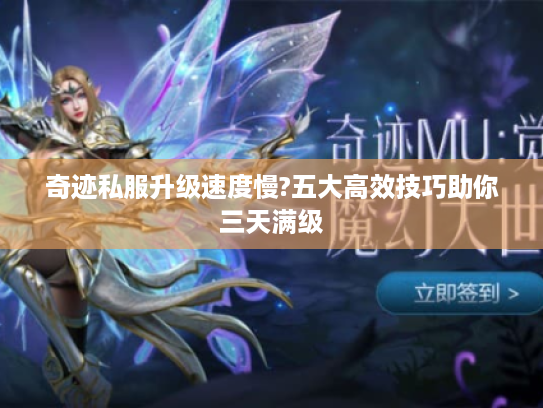 奇迹私服升级速度慢?五大高效技巧助你三天满级