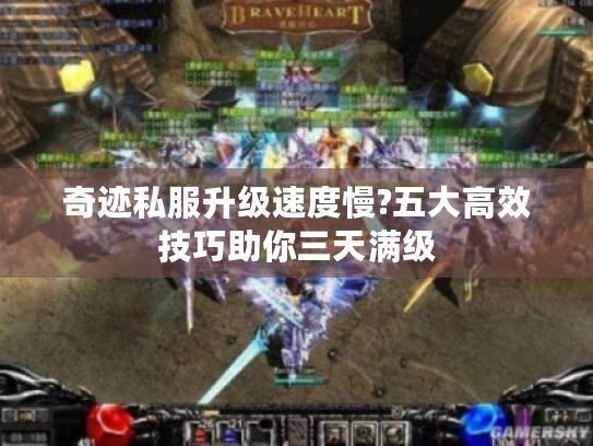 奇迹私服升级速度慢?五大高效技巧助你三天满级
