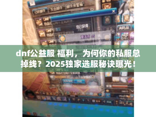 dnf公益服 福利，为何你的私服总掉线？2025独家选服秘诀曝光！