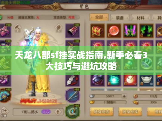 天龙八部sf挂实战指南,新手必看3大技巧与避坑攻略