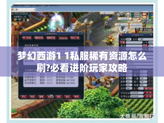 梦幻西游1 1私服稀有资源怎么刷?必看进阶玩家攻略