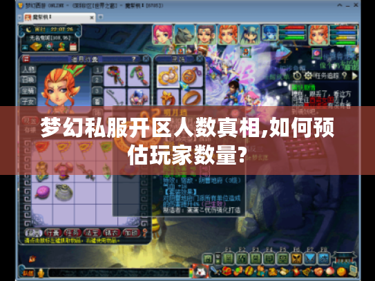 梦幻私服开区人数真相,如何预估玩家数量?