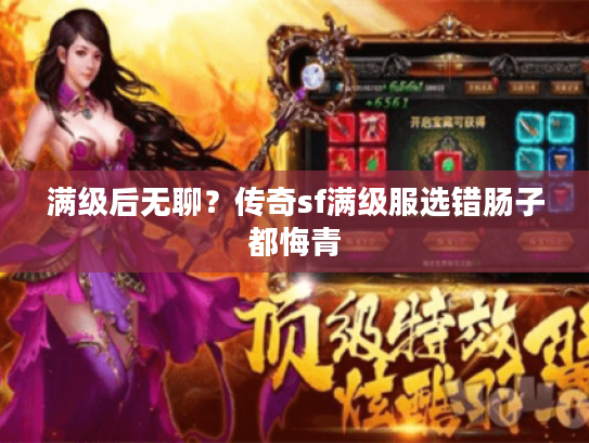 满级后无聊？传奇sf满级服选错肠子都悔青