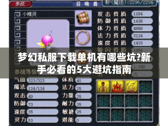 梦幻私服下载单机有哪些坑?新手必看的5大避坑指南