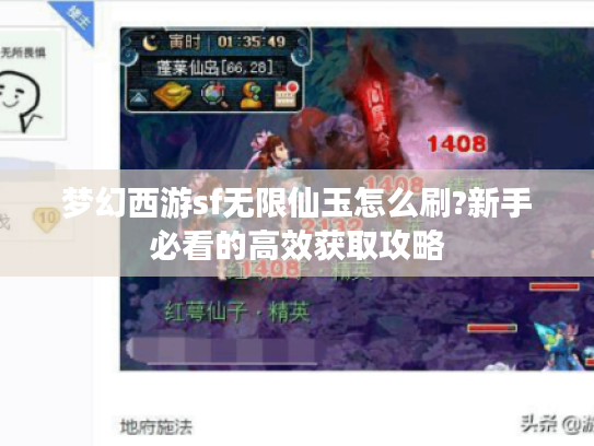 梦幻西游sf无限仙玉怎么刷?新手必看的高效获取攻略