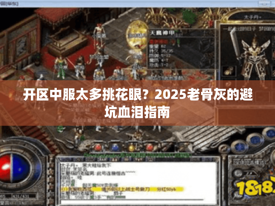 开区中服太多挑花眼？2025老骨灰的避坑血泪指南