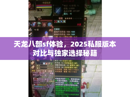 天龙八部sf体验，2025私服版本对比与独家选择秘籍