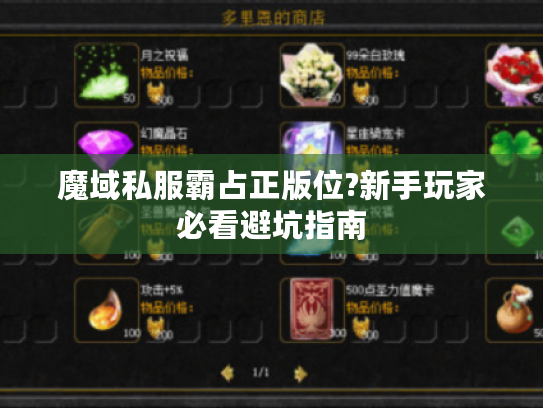 魔域私服霸占正版位?新手玩家必看避坑指南