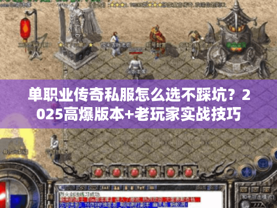 单职业传奇私服怎么选不踩坑？2025高爆版本+老玩家实战技巧