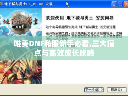 唯美DNF私服新手必看,三大痛点与高效成长攻略