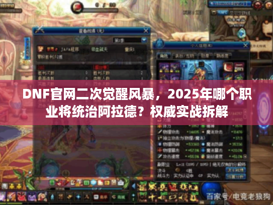 DNF官网二次觉醒风暴，2025年哪个职业将统治阿拉德？权威实战拆解