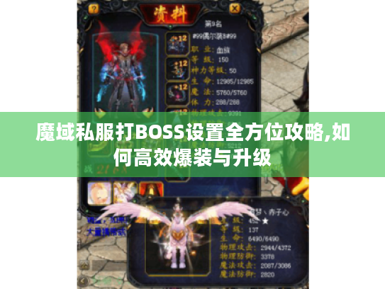 魔域私服打BOSS设置全方位攻略,如何高效爆装与升级