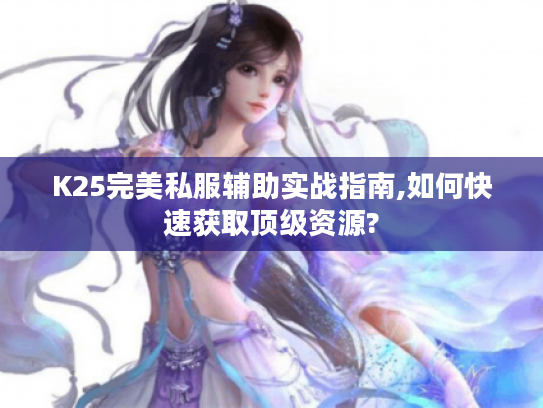 K25完美私服辅助实战指南,如何快速获取顶级资源?