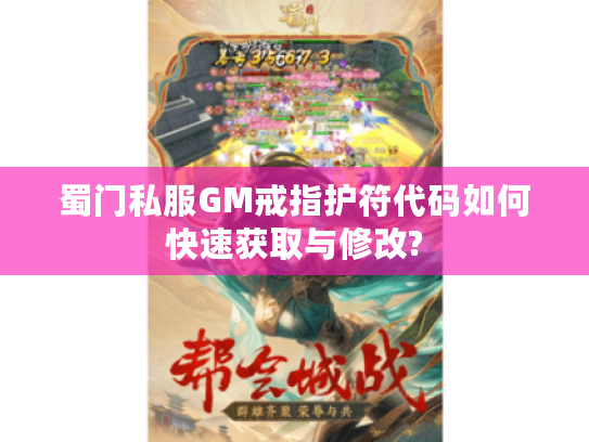 蜀门私服GM戒指护符代码如何快速获取与修改?