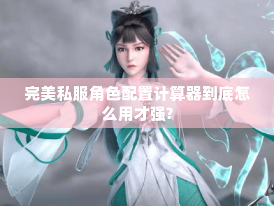 完美私服角色配置计算器到底怎么用才强?