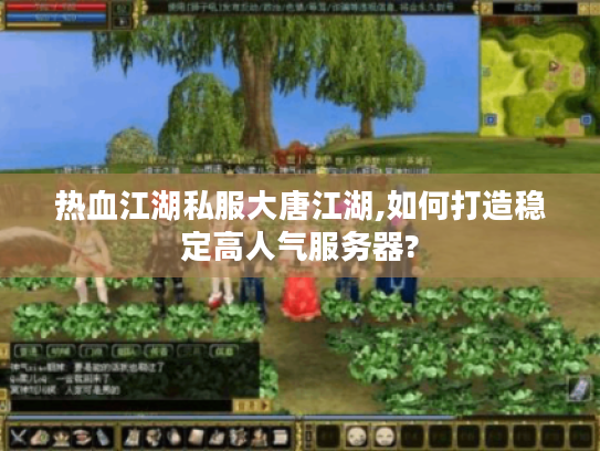 热血江湖私服大唐江湖,如何打造稳定高人气服务器?