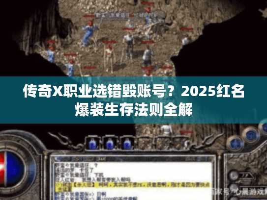 传奇X职业选错毁账号？2025红名爆装生存法则全解