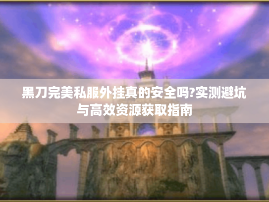 黑刀完美私服外挂真的安全吗?实测避坑与高效资源获取指南