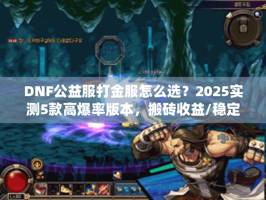 DNF公益服打金服怎么选？2025实测5款高爆率版本，搬砖收益/稳定性/玩家口碑全解析