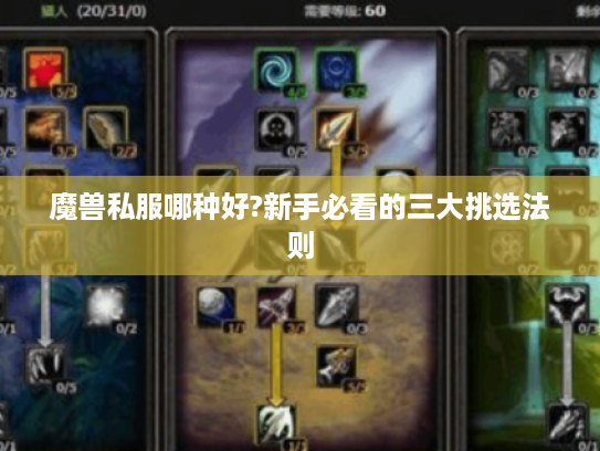 魔兽私服哪种好?新手必看的三大挑选法则