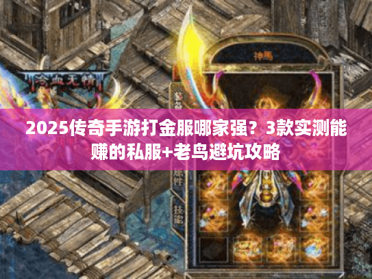 2025传奇手游打金服哪家强？3款实测能赚的私服+老鸟避坑攻略