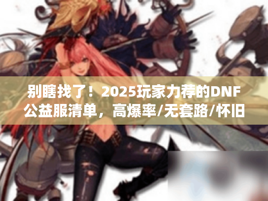 别瞎找了！2025玩家力荐的DNF公益服清单，高爆率/无套路/怀旧服全解析