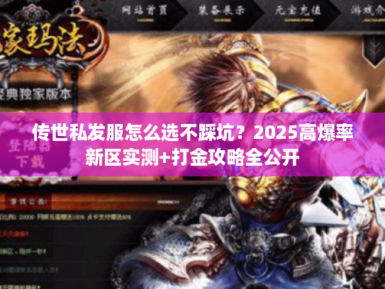 传世私发服怎么选不踩坑？2025高爆率新区实测+打金攻略全公开