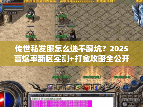 传世私发服怎么选不踩坑？2025高爆率新区实测+打金攻略全公开