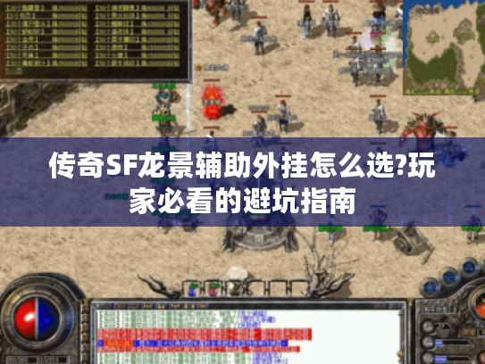 传奇SF龙景辅助外挂怎么选?玩家必看的避坑指南