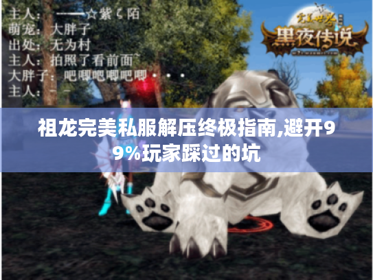 祖龙完美私服解压终极指南,避开99%玩家踩过的坑
