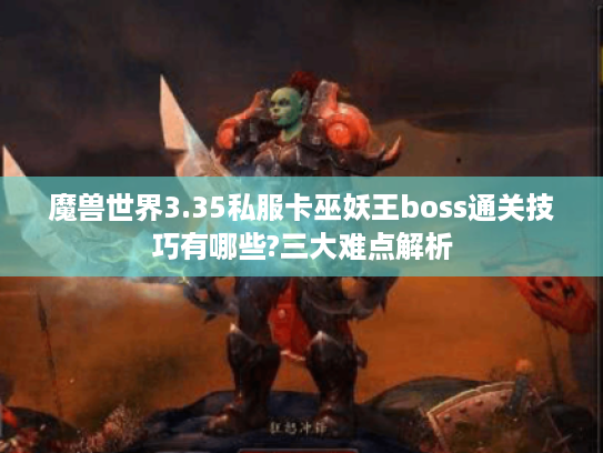 魔兽世界3.35私服卡巫妖王boss通关技巧有哪些?三大难点解析