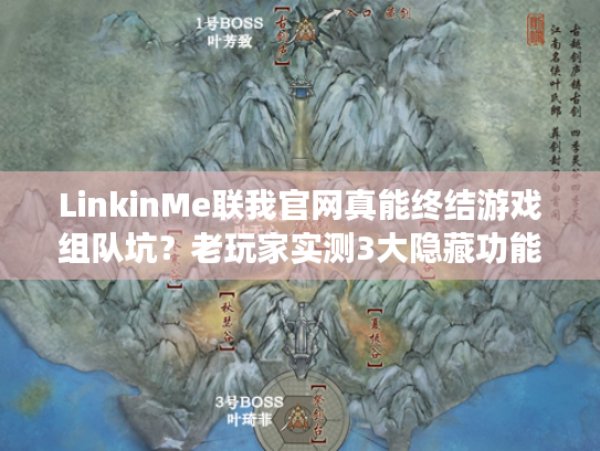 LinkinMe联我官网真能终结游戏组队坑？老玩家实测3大隐藏功能！