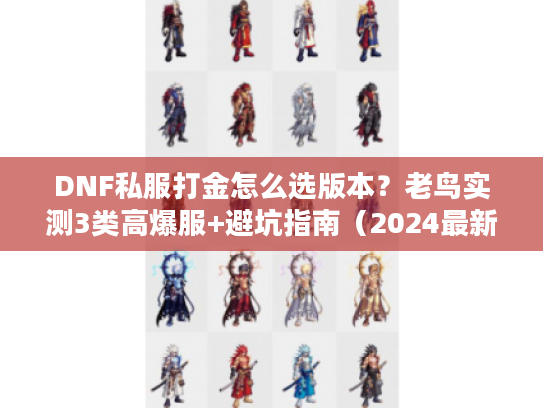 DNF私服打金怎么选版本？老鸟实测3类高爆服+避坑指南（2024最新）
