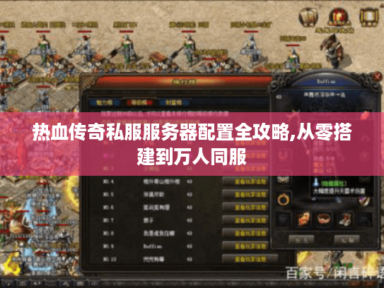 热血传奇私服服务器配置全攻略,从零搭建到万人同服
