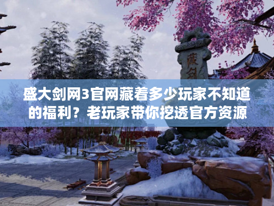盛大剑网3官网藏着多少玩家不知道的福利？老玩家带你挖透官方资源库