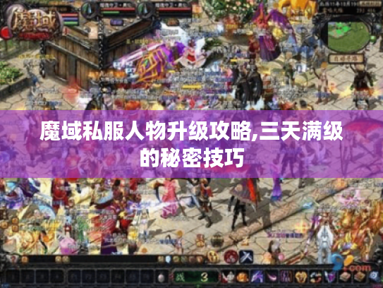 魔域私服人物升级攻略,三天满级的秘密技巧