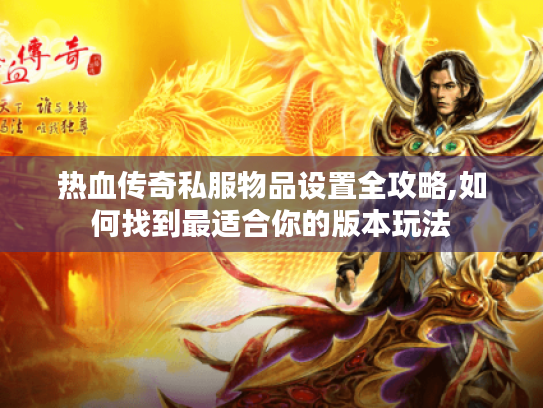 热血传奇私服物品设置全攻略,如何找到最适合你的版本玩法