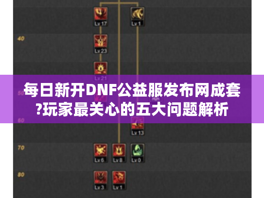 每日新开DNF公益服发布网成套?玩家最关心的五大问题解析