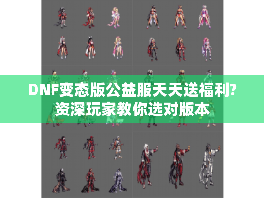 DNF变态版公益服天天送福利?资深玩家教你选对版本