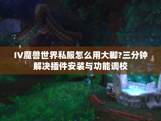 IV魔兽世界私服怎么用大脚?三分钟解决插件安装与功能调校